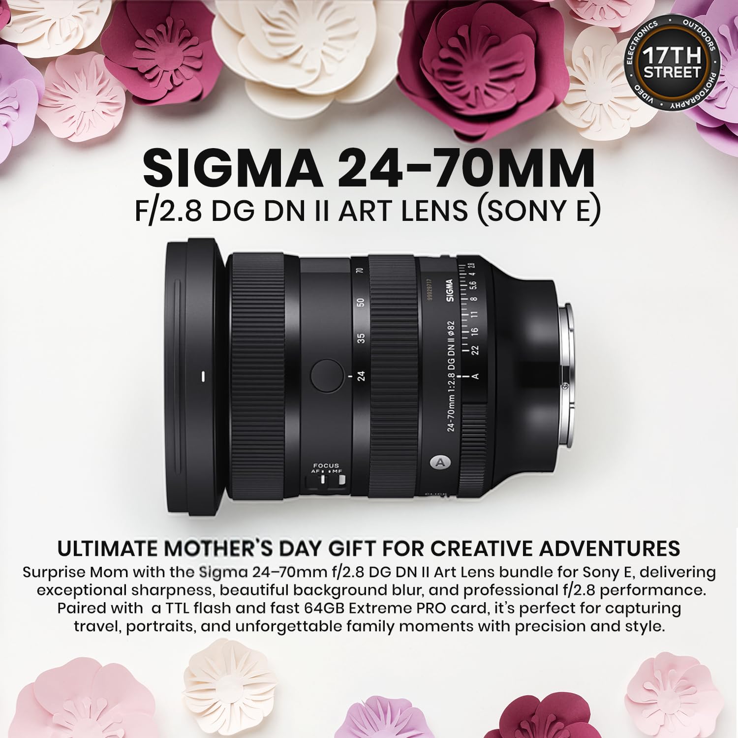 Amazon.com : Sigma 24-70mm f2.8 DG DN II Art Lens Sony E, Full