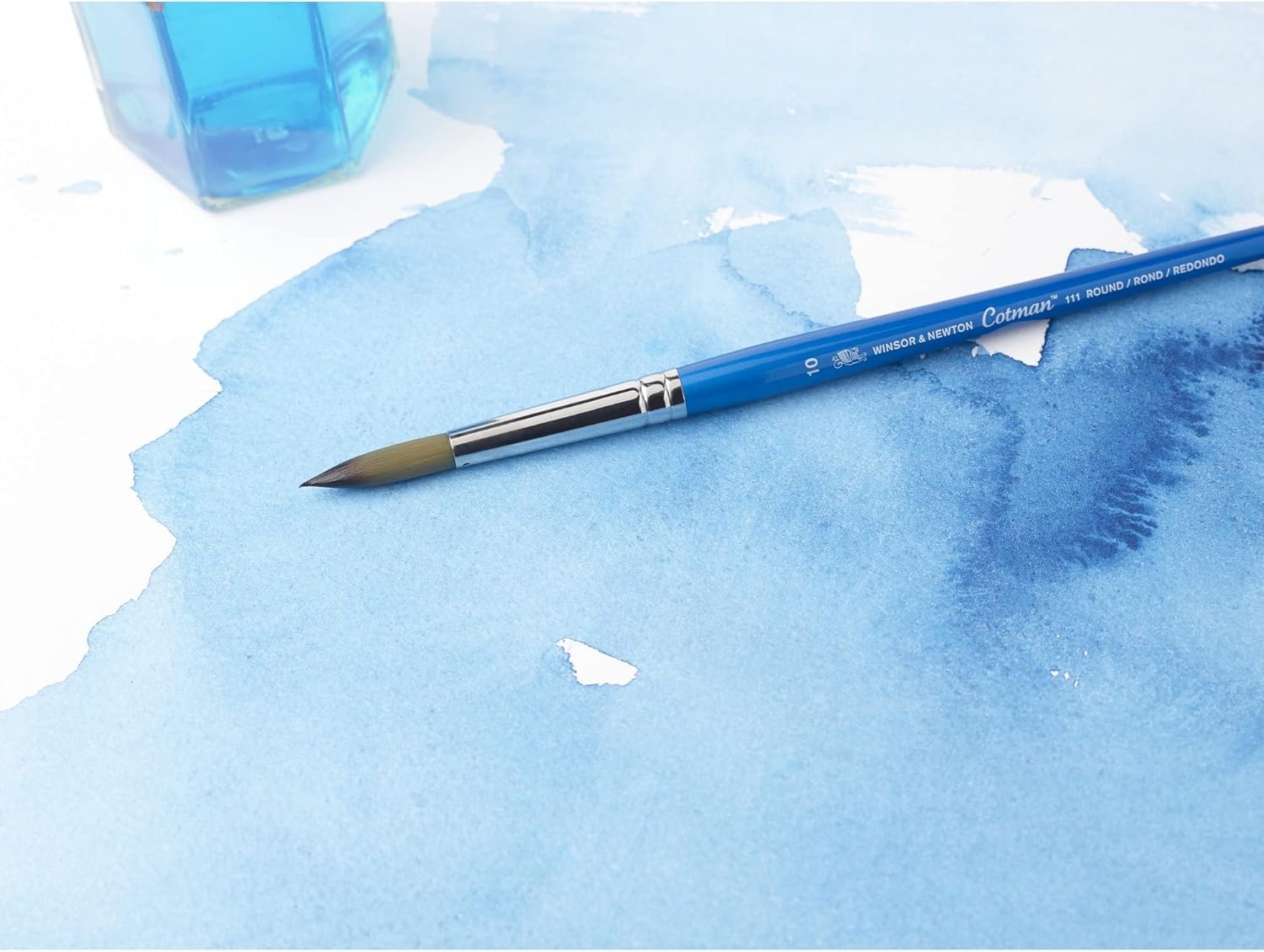 Winsor & Newton - Pennello per acquerello a maniche corte, serie 111. NO. 000. 00 0 e 1 Carta