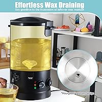 Vista 5 de TOAUTO Derretidor de cera de 20 libras para hacer velas, olla de fusión de cera de velas con tres ajustes de potencia de 60 a 100 grados