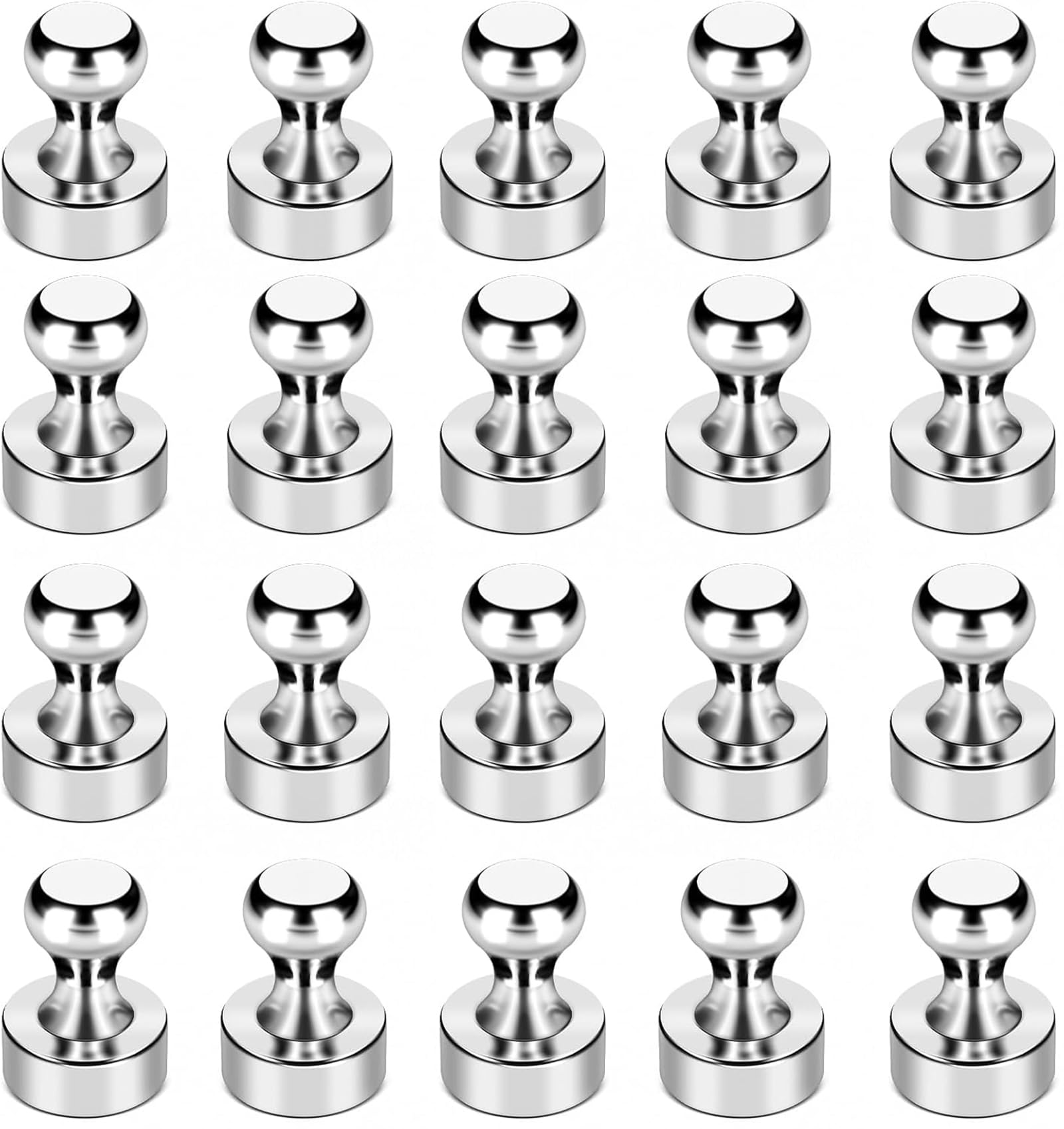LOVIMAG Pack of 20 Small Push Pin Magnets for Whiteboard, Fridge, Office, Classroom and Map Magnets — image 1
