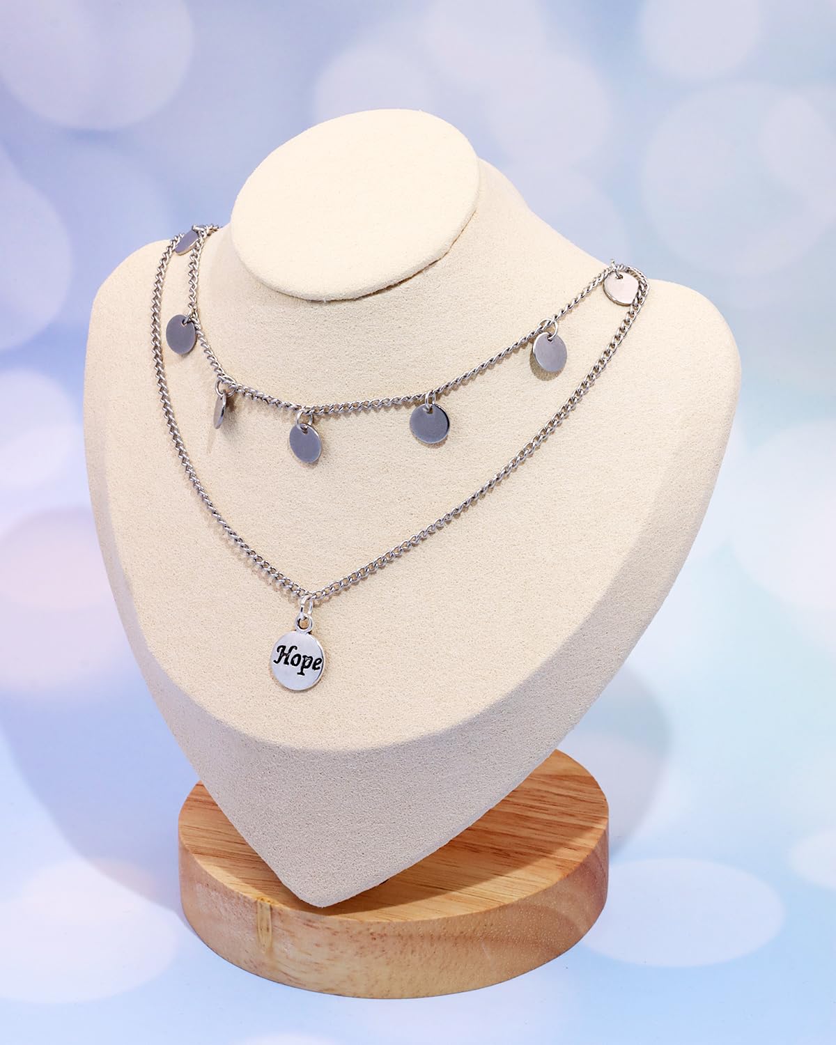 Shapenty Hope Charms Inspiration Message Charms for DIY Necklace Earring Bracelet Pendant Keychain Bookmark Jewelry Making Beading Ornaments Gift Inspiration Words Craft Projects, 50PCS - Image 4