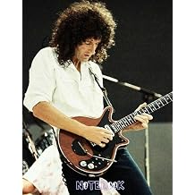Notebook Brian May Queen RockBand Notebook Journal/ Diary Gift For Fans Gift Idea for Christmas , Thankgiving Notebook Style #607