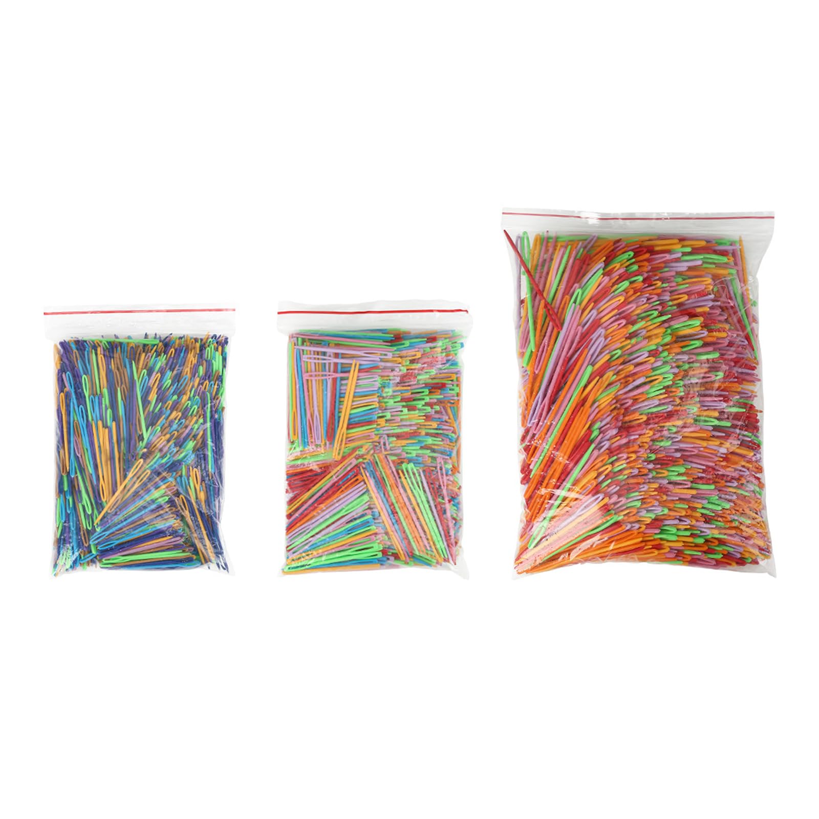 100 aghi da cucito con occhio grande, 5,5 cm/6,9 cm/8,9 cm, aghi da ricamo