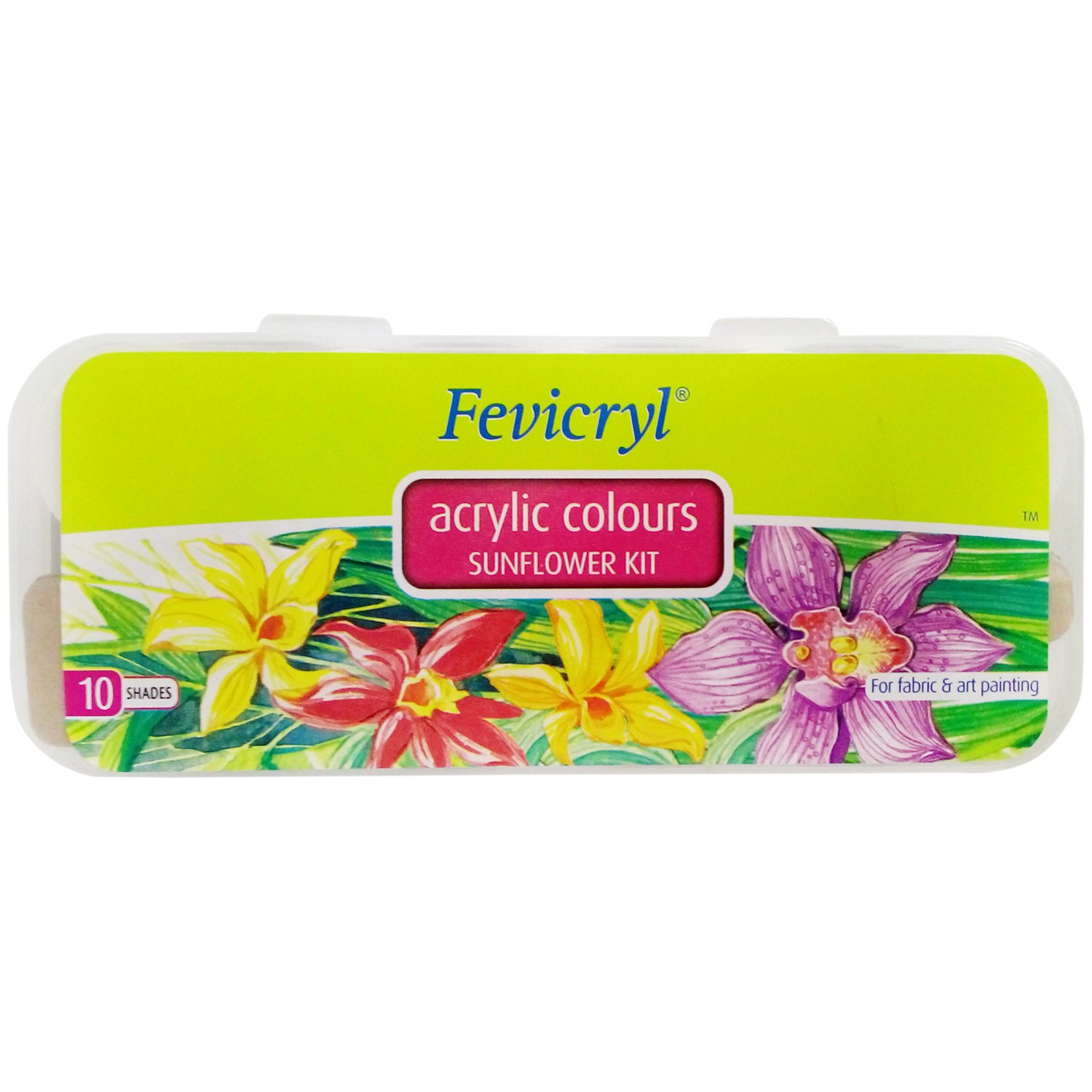 Fevicryl Sunflower Paint Kit - 10 Shades -1