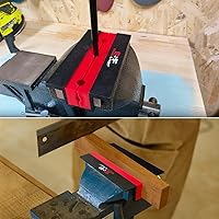 Vista 6 de S&F STEAD & FAST Mandíbulas suaves de 4.5 pulgadas para tornillo de banco con soporte en Z, 2 pares, almohadillas de mordaza fuertemente magnéticas