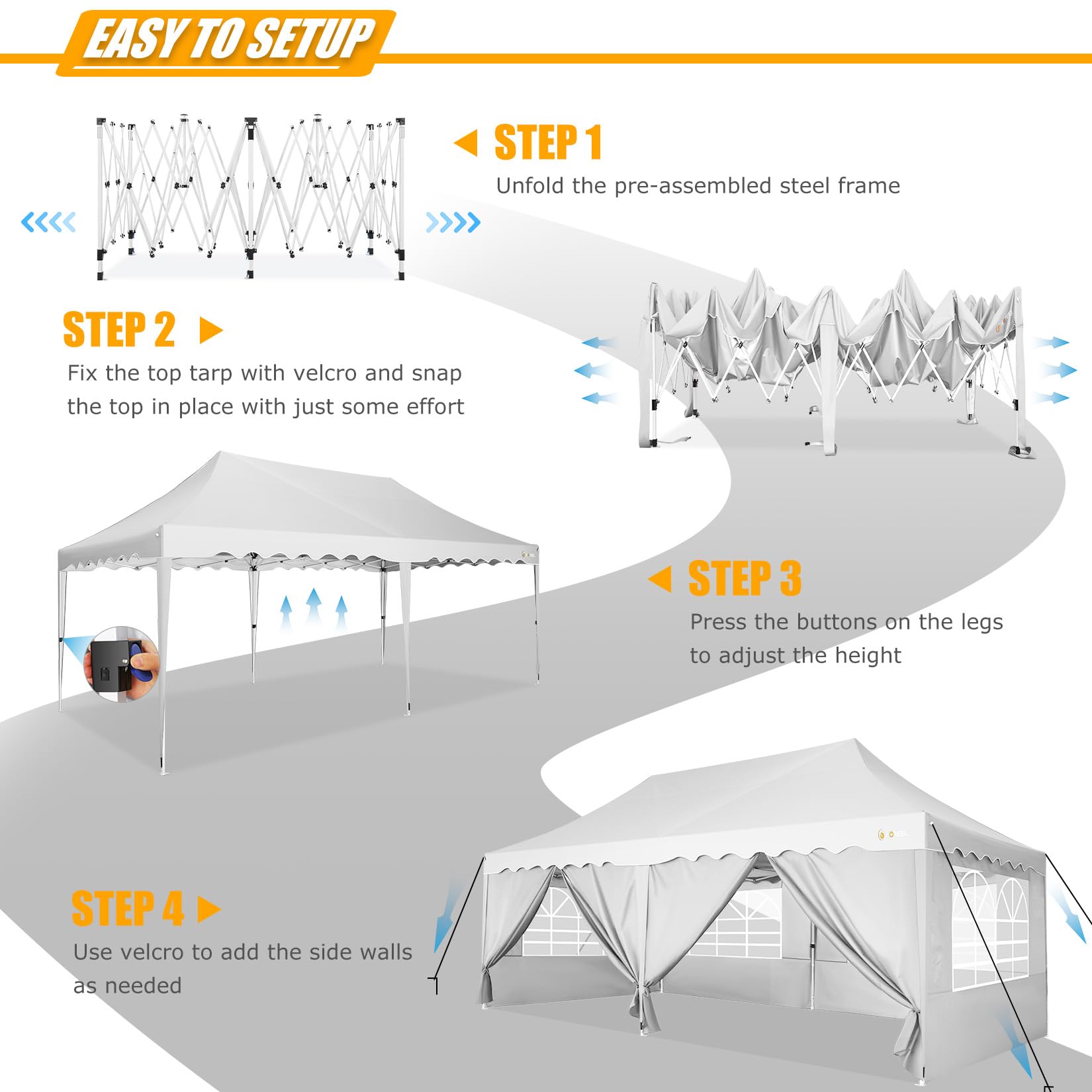 Tenda Sole Sangiorgio Con Bracci A Barra Quadra - Protezione Dal Sole - Foto 7