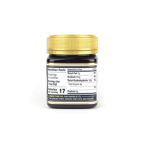 Miniatura 6 de SuperLife Miel de Manuka MGO 83+ (UMF 5+)  Miel monofloral 100% cruda, pura y sin pasteurizar de Nueva Zelanda (8.82 oz)