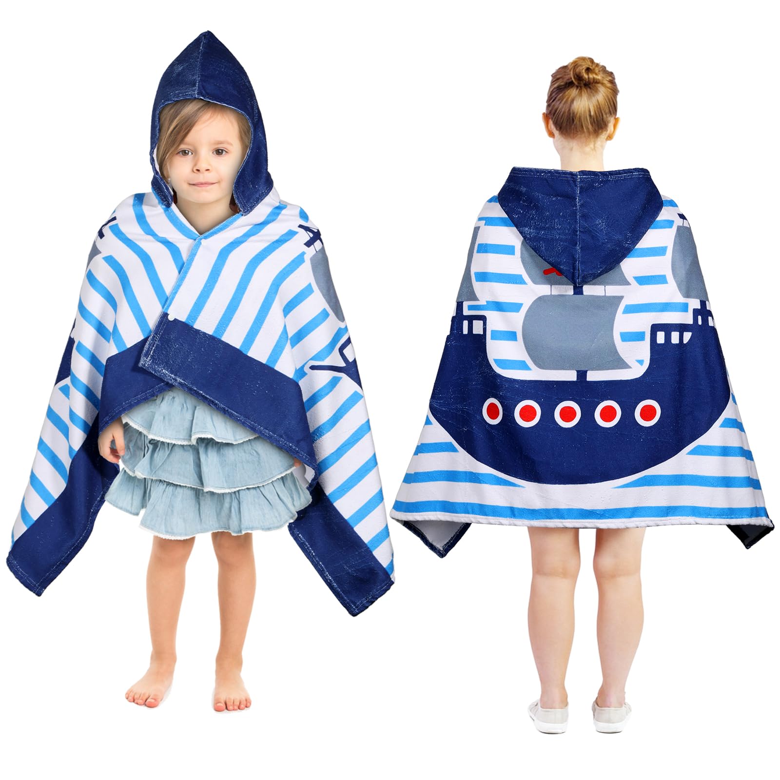 Fascia per capelli con gonna per asciugamano da bagno per bambini di alta qualà adatta per l'uso da parte di bambini più grandi In accappatoi 3-15 anni assorbente  15