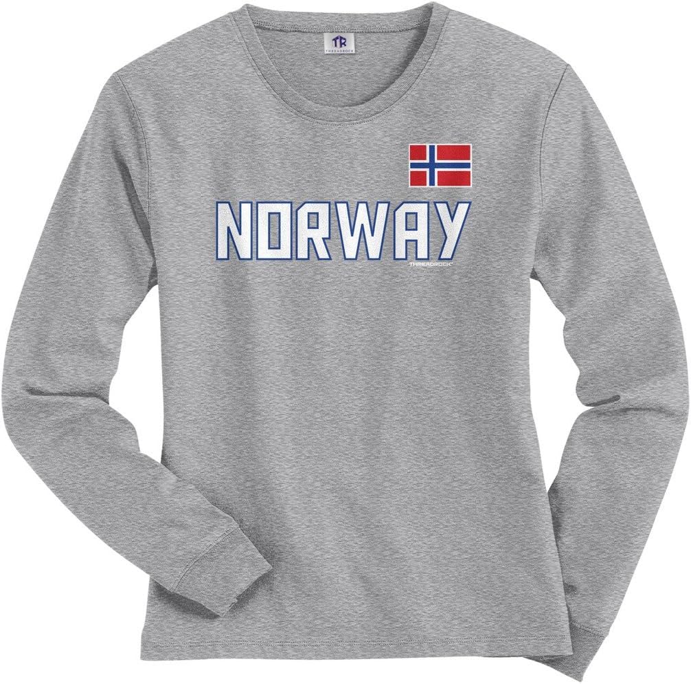 Threadrock Women's Norway National Pride Long Sleeve T-Shirt