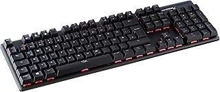 HYPERX HX-KB6RDX-DE Alloy Origins, RGB Mechanical Gaming Keyboard, Red Switches (QWERTZ German Layout)