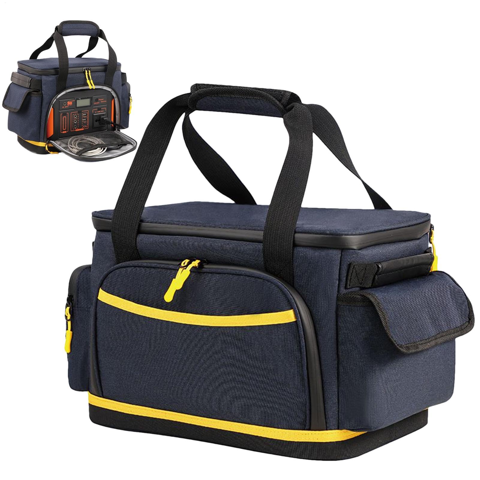 Organizador Viajero Para Cables De Carga Multibolsillo Antiestática Y | Bolsa Con Cremallera Para Cables De Carga Organizador Portátil Viajero De Accesorios Y Cables En Tela Oxford