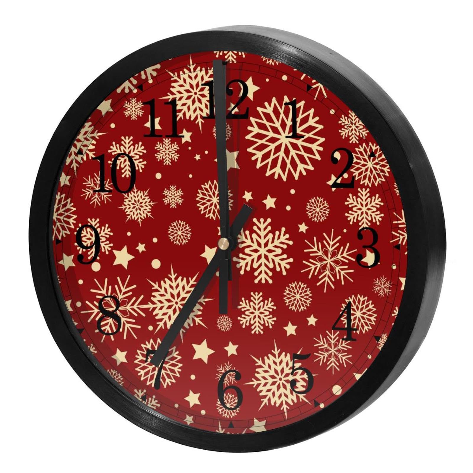 Horloge murale sans tic-tac à quartz ronde pour éliminer les bruits nocturnes