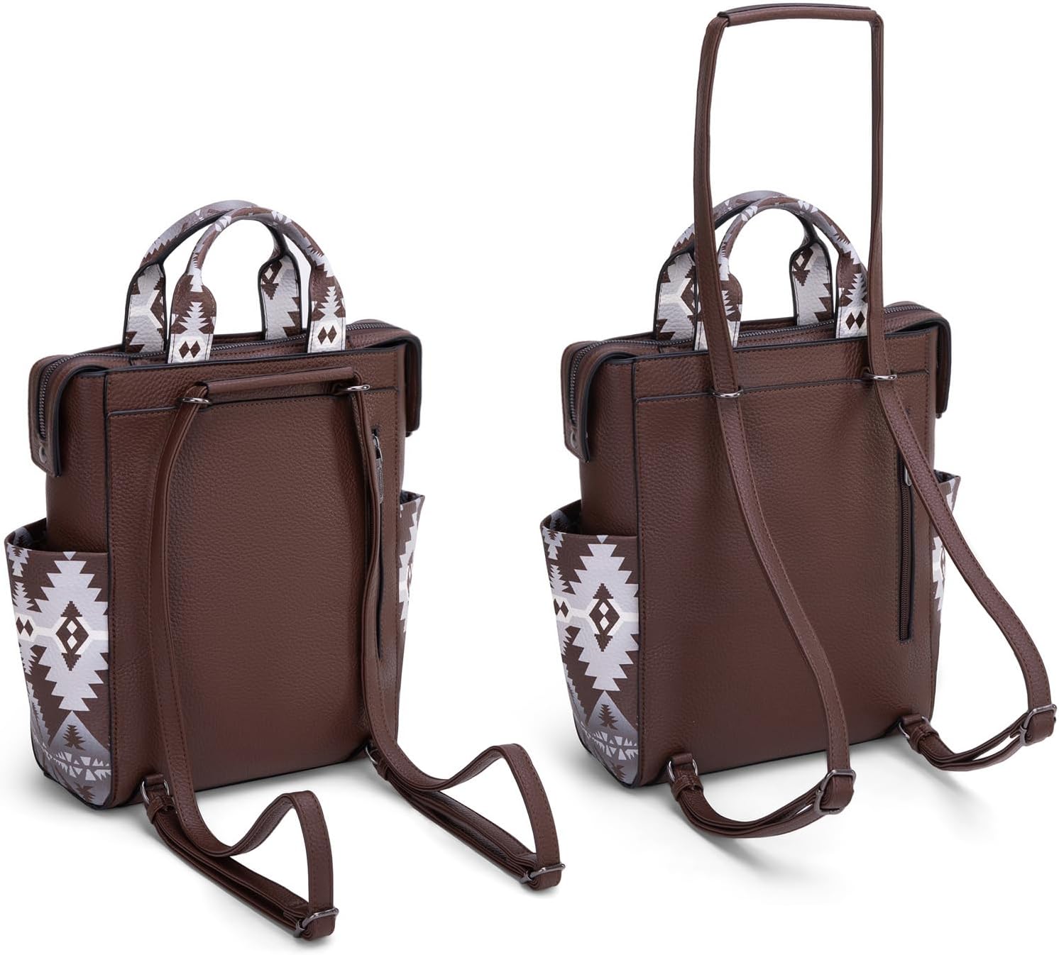Montana West Wrangler Aztec Women Backpack Purse Convertible Fashion Ladies Anti Theft with Adjustable Strap WG-BG-219-9112-DCF