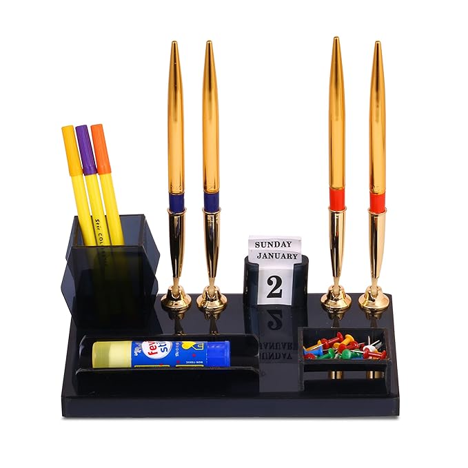 Rasper Pen Stand Desk Organiser Pen Pencil Holder With 4 Pen Holder