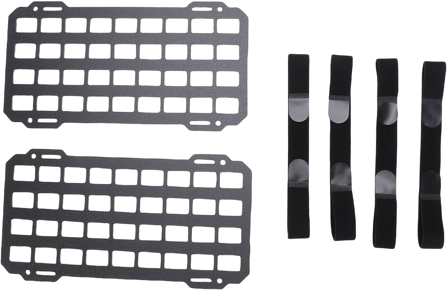 2pcs Sun Visor Molle Panel Organizer Molle Sun Visor Tool Holster Bag Holder Gear Rack for Tool Pouch Pens Flashlights