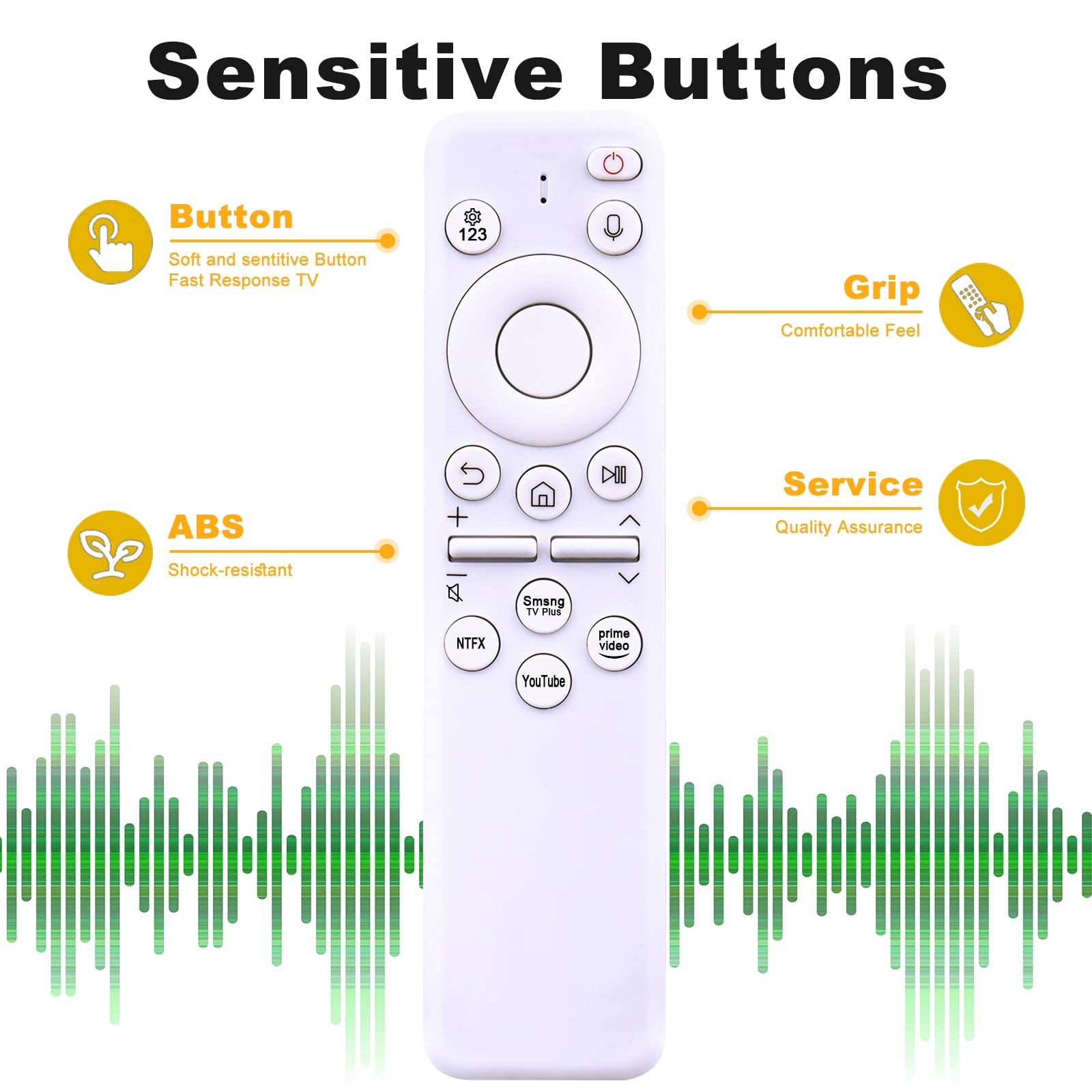 ALLIMITY Telecomando vocale di ricambio BN59-01482K TM2361E adatto per Smart TV Samsung QN55Q70DAFXZX QN77S95DAFXZX QN75LS03FWFXZA QN85LS03FWFXZA, sub BN59-01500M BN59-01480K BN59-001480K 1500D