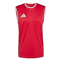 adidas Homme Entrada26 Sleeveless Jersey, Team Power Red 2/White