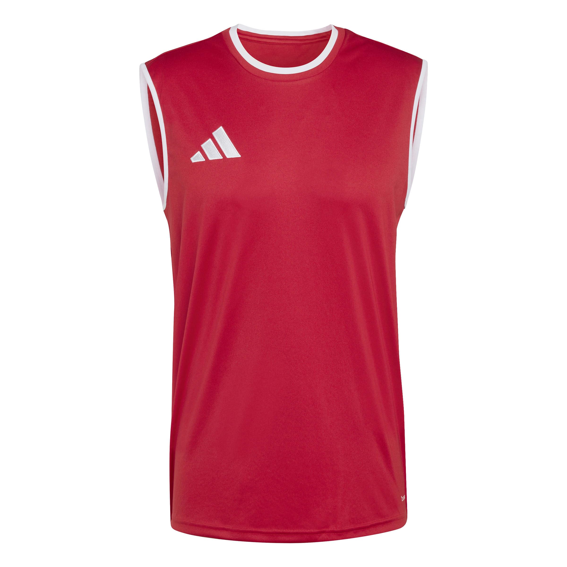 adidas Men's Entrada26 Sleeveless Jersey, Team Power red 2/White, XL