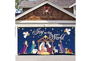7 x 16 ft Jesus christmas garage door banner