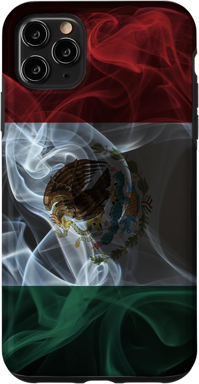 Smoky Mexico Flag - Smoke Style Mexican Pride Case for iPhone 11 Pro Max