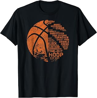 Basketball Shirts - Basketball Terms Motivational T-Shirt