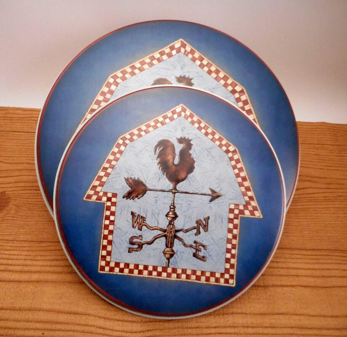 Piece Country Rooster Blue Electric STOVE RANGE BURNER
