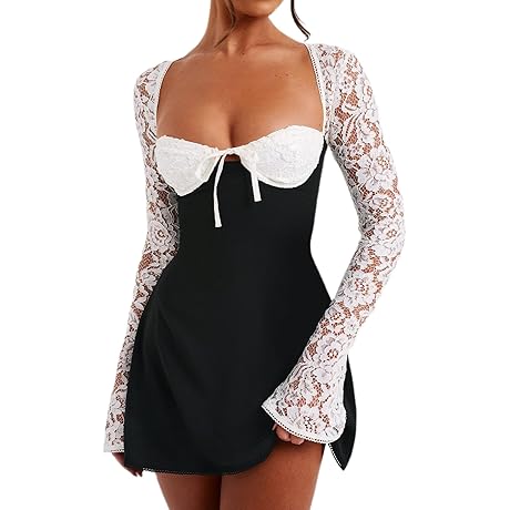Women's Eye-Catching Lace Dress