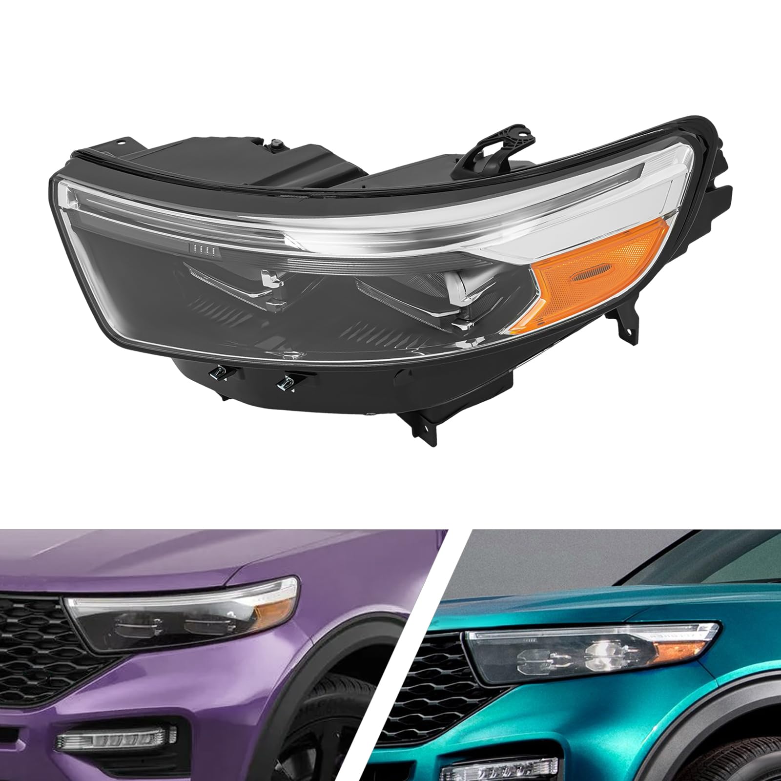 Amazon.com: Headlight Assembly for 2020 2021 2022 2023 2024 Ford
