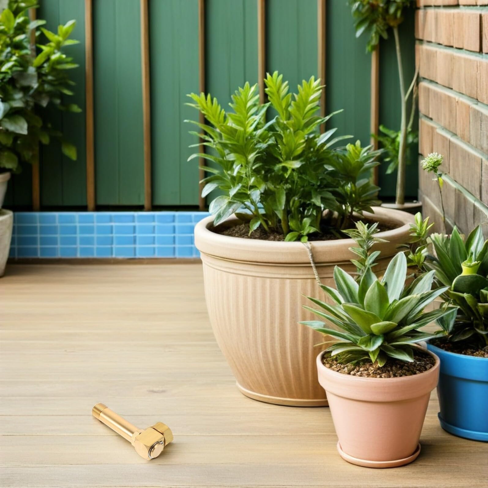 Adattatore Girevole in Ottone per Tubo da Giardino GHT Connettore Gomito per Avvolgitubo Ricambio Resistente alla Ruggine e Perdite Compatibile Maggior Parte dei Sistemi