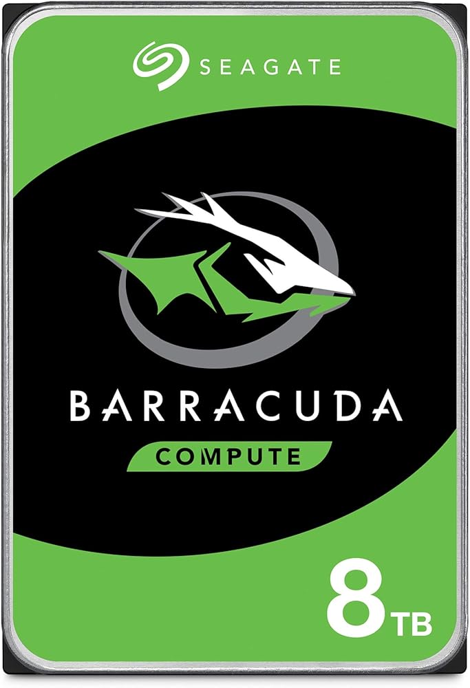 Seagate BarraCuda 8TB SATA 6Gb/s, 3.5" Internal Hard Drive HDD with 5400 RPM & 256MB Cache - View 1