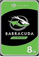 Seagate Disco rígido interno de 8 TB BarraCuda – 3,5 polegadas SATA 6 Gb/s 5400 RPM cache de 256 MB para computador desktop PC – Embalagem sem frustração (ST8000DM04)