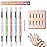 10PCS Nail Art Gel Carving Pen Acrylic Nail Dotting Pen Rhinestone Handle Double-Ended Silicone Nail Art Pen Brushes for Design Nail Foil Carving Drawing and 3D Effect Shaping Drawing Dotting Tools