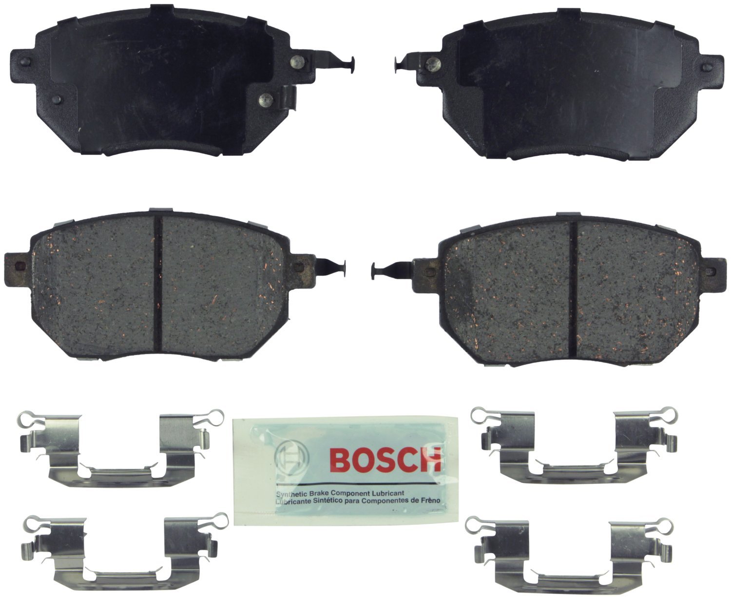 Bosch BE1324H Blue Disc Brake Pad Set with Hardware - FRONT — view 177