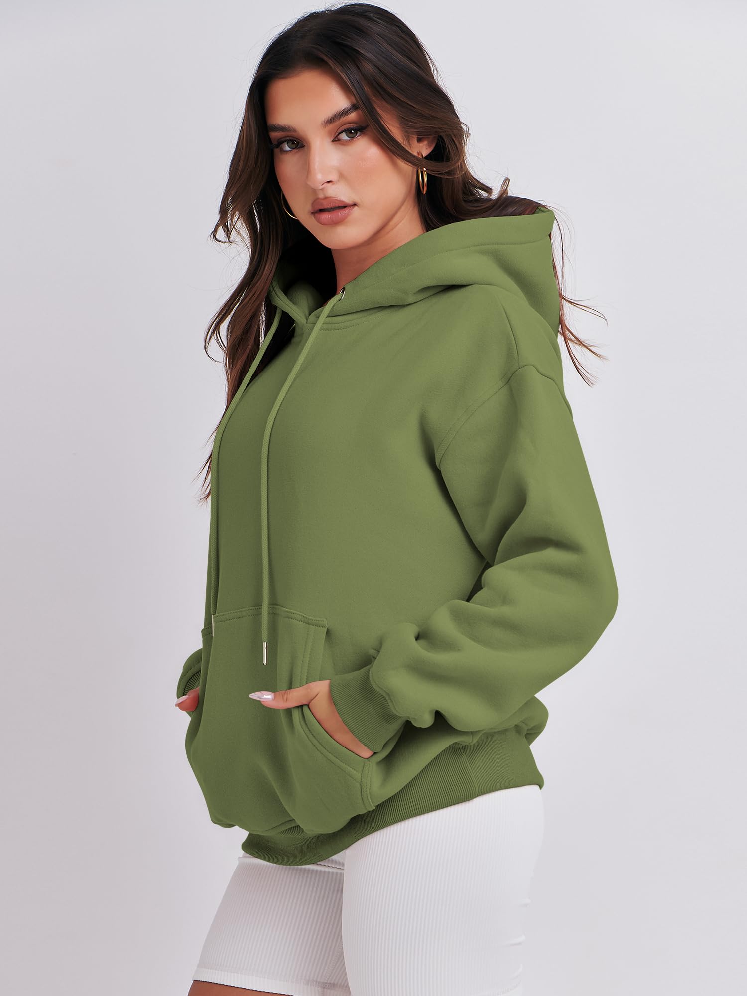Damskie ponadwymiarowe bluzy z kapturem z polaru podstawowy sweter bluza jesień moda 2024 stroje modne Y2k nastolatki ubrania preppy