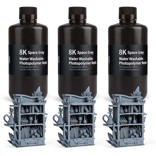 Vista 36 de ELEGOO - Resina rápida lavable con agua para Impresora 3D. Azul traslúcido