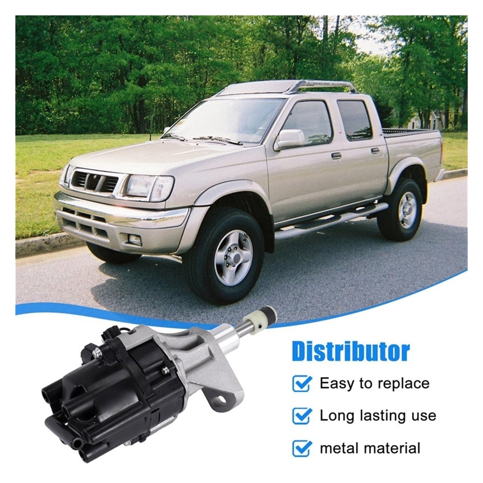 Rozdzielacza Cylindrów Pasuje Do Nissan Urvan Navara D22 KA24DE 2.4L 22100-VJ262 Rozdzielacz Zapłonu Wymiana dystrybutora
