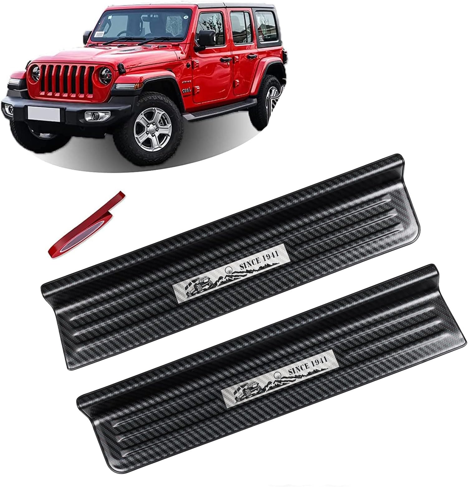 Rowa Door Sill Guards for Jeep 20182023 Wrangler JL JLU & 20202022