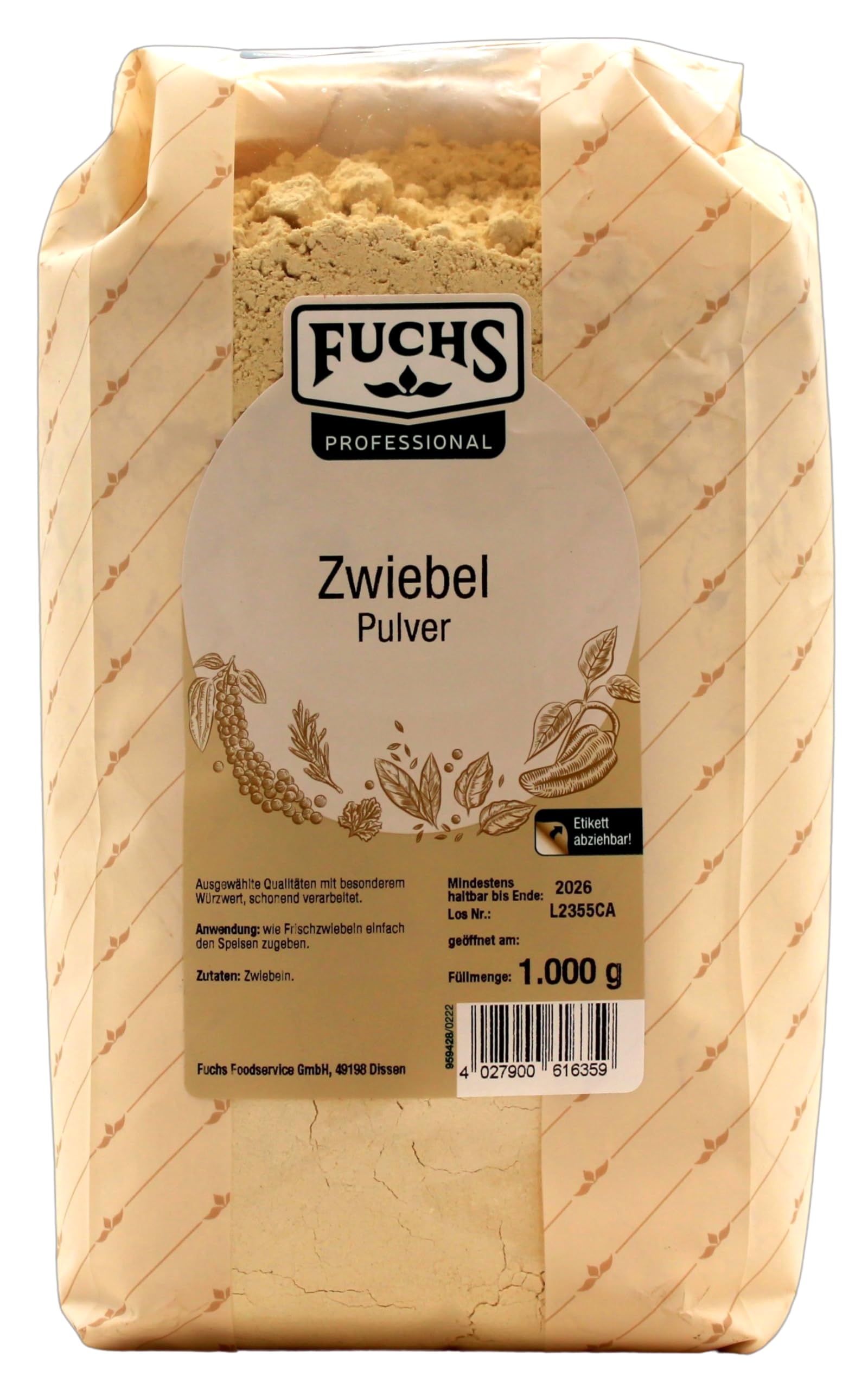 Fuchs Zwiebel-Pulver, 5er Pack (5 x 1 kg)