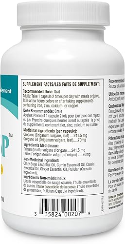 Miniatura 9 de NORTH AMERICAN HERB & SPICE OregaResp - 90 cápsulas vegetales - Salud inmune y respiratoria - Comino, salvia y aceite de orégano - Seguro para niños