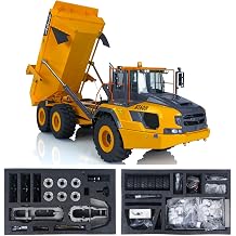 LESU RC شاحنة مفصلية هيدروليكية معدنية 1/16 6 * 6 لـ AT60H Pump ESC Valve Cylinder Unpainted Unsembled Construction Vehicle Hobby Grade Model