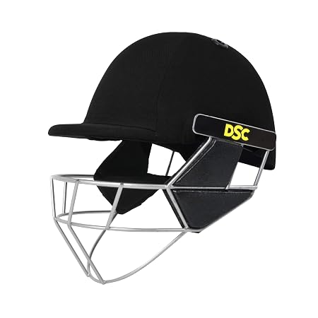 DSC Scud Premium Cricket Helmet for Men & Boys with Neck Guard (Fixed Spring Steel Grill | Back Support Strap |Lightweight |Size:Medium