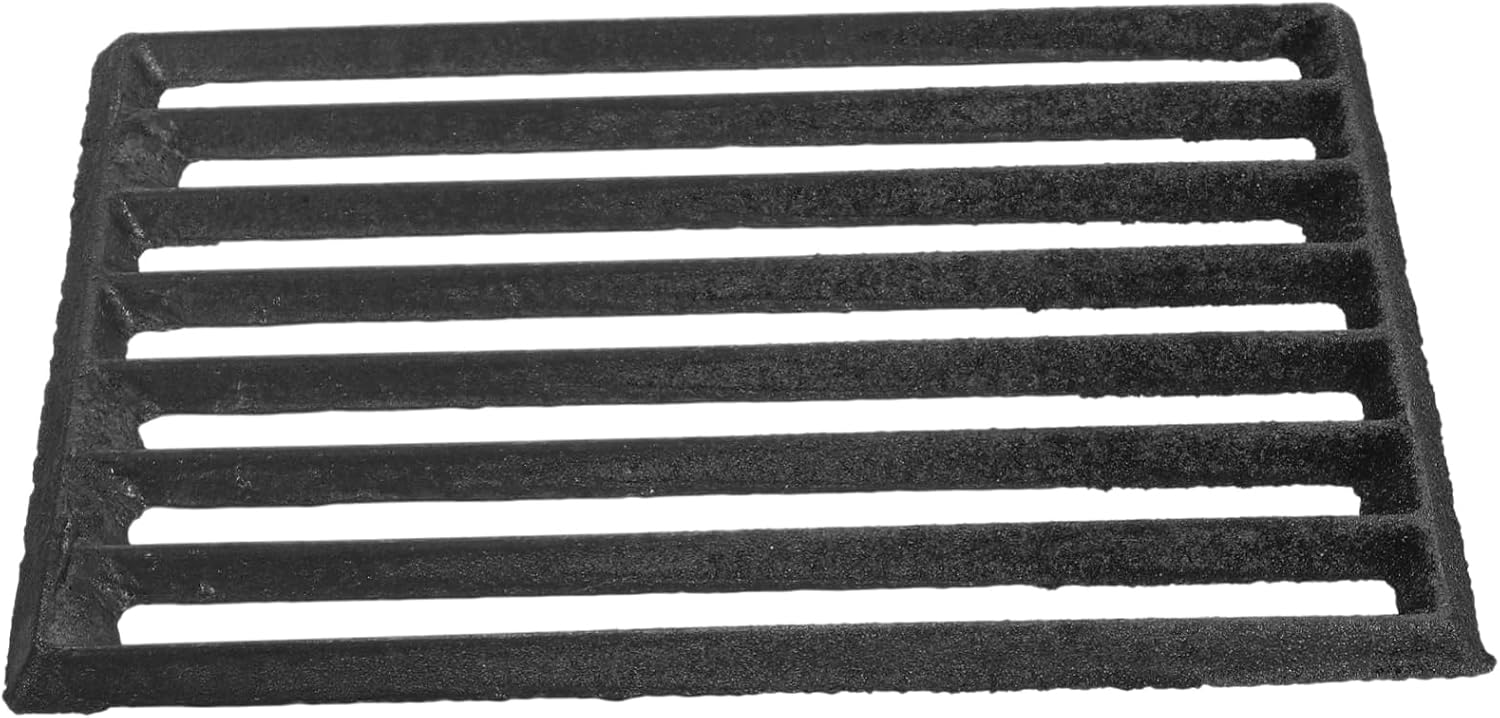 Sturdy Cast Iron Stove Grate Firewood Barbecue Accessory Metal Fire Grate for Fireplaces