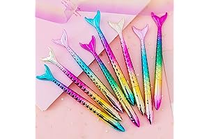 Mermaid Pencil 24-Pack: Sparkling Liquid Gel Pens for Creative Expression