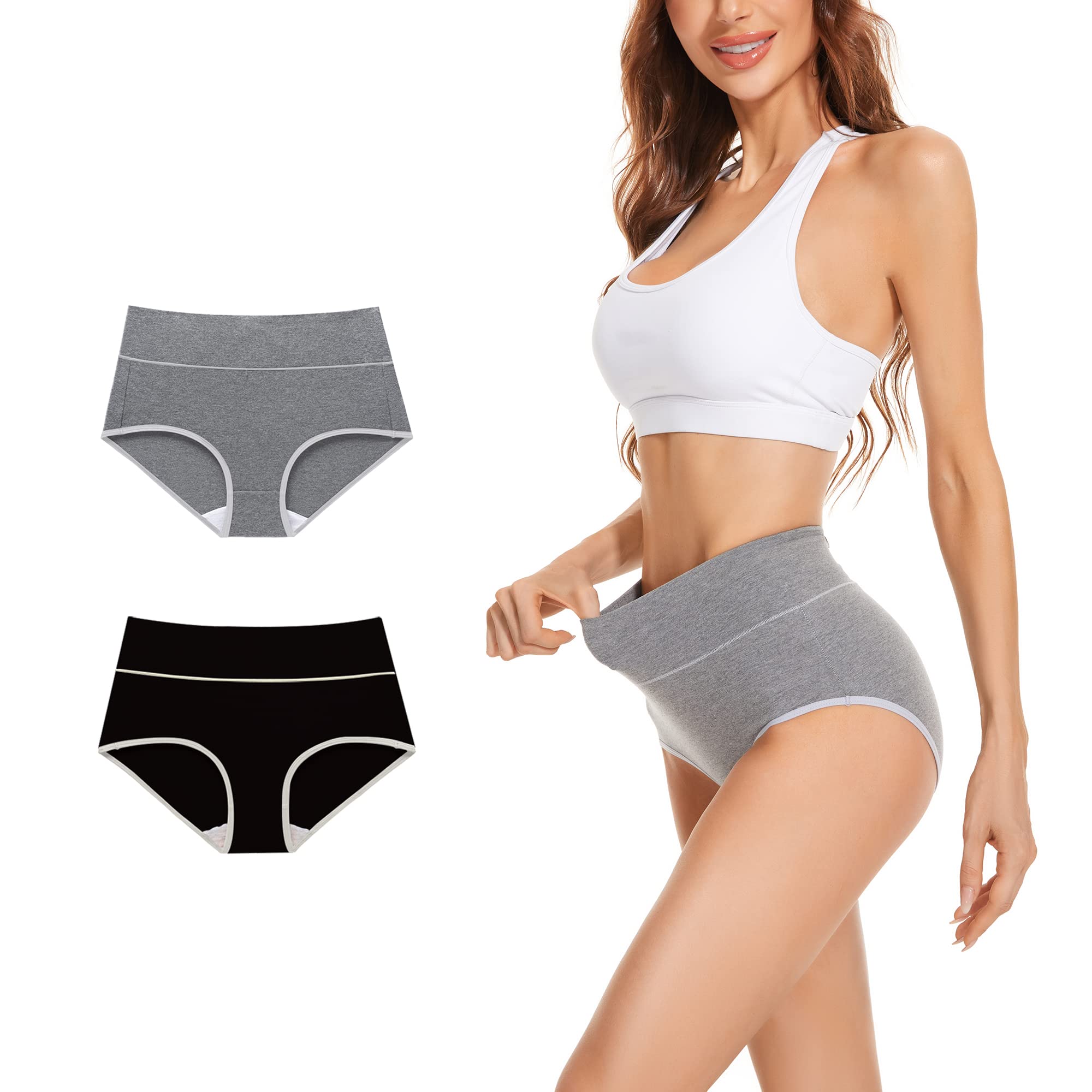 Migbeanhigh Waisted Underwear for Women - Womens Underwear,Panties for Women,Plus Size Underwear for Women,Women's Panties