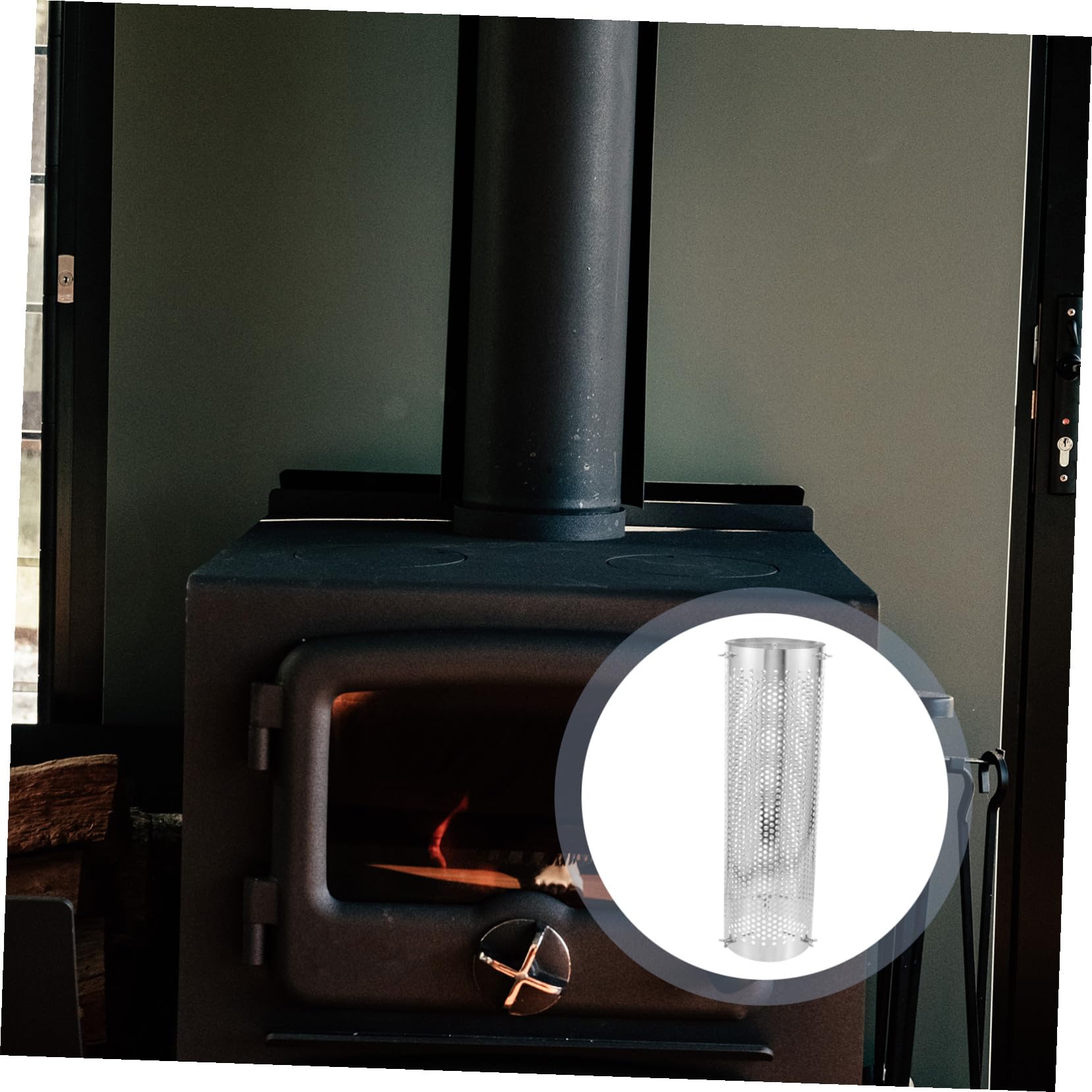 NOLITOY Protector para de Acero Inoxidable Malla Antiescaldaduras Resistente al Calor para Tubo de Estufa Fácil de Instalar Seguridad Cocina