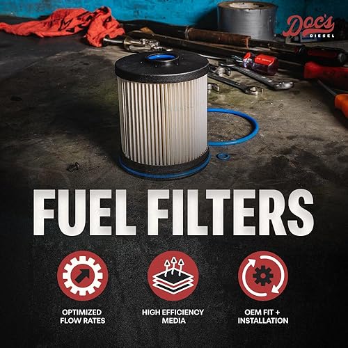 Miniatura 4 de Filtro de combustible Doc's Diesel DGF429 | Compatible con Chevrolet/GMC 6.6L Duramax 2500HD, 3500HD 2017-2019, Chevrolet/GMC 3.0L Duramax 2500HD,