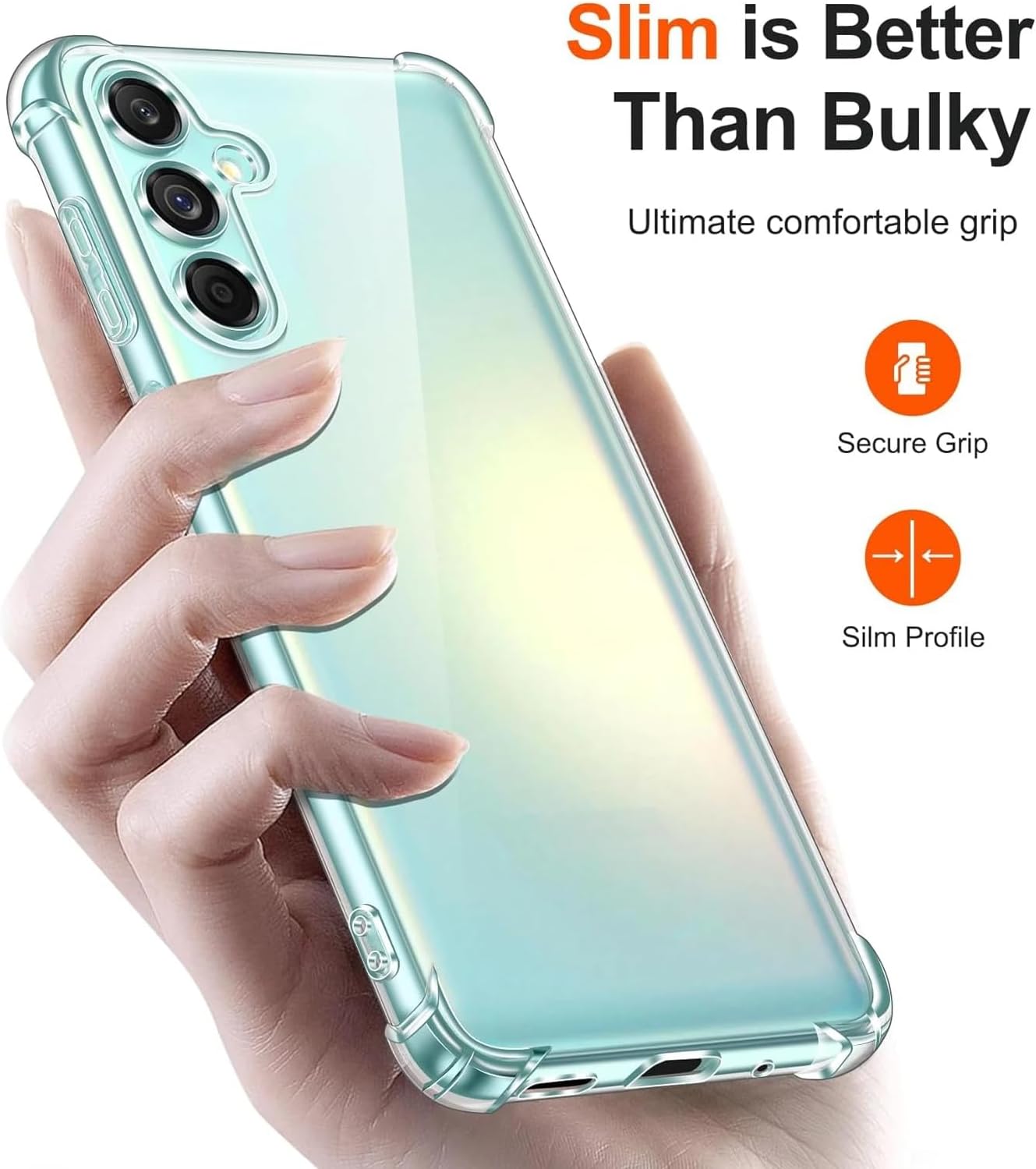 Capa Case TPU Transparente Compatível Samsung Galaxy S24 FE Anti Impacto Shock Choque Alta Proteção Premium
