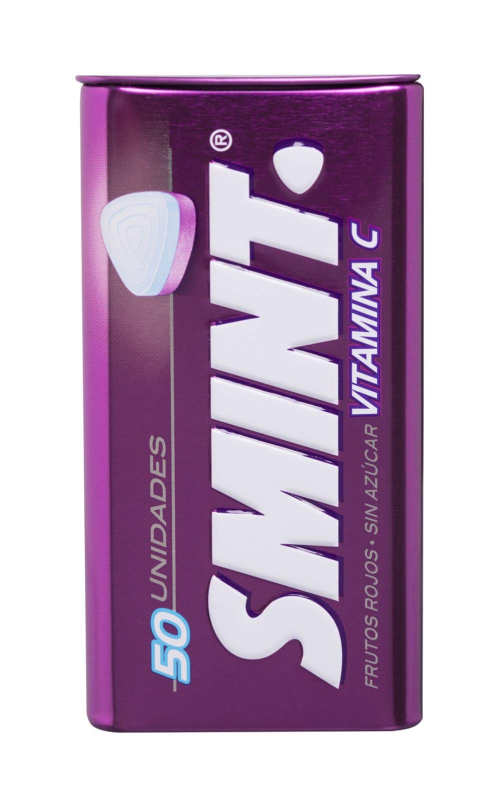 Smint Tin Frutos Rojos Caramelo Comprimido Sin Azúcar 12 unidades 35 gr