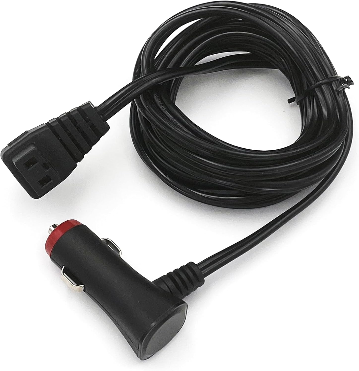 12V/24V Car Refrigerator DC Power Cord, 90° Car Cigarette Lighter Plug Portable Fridge Freezer Extension Cable for ICECO,Dometic CFX, AstroAI, ARB, Costway, Stakol, Camping Tow Van 2m/6.6ft