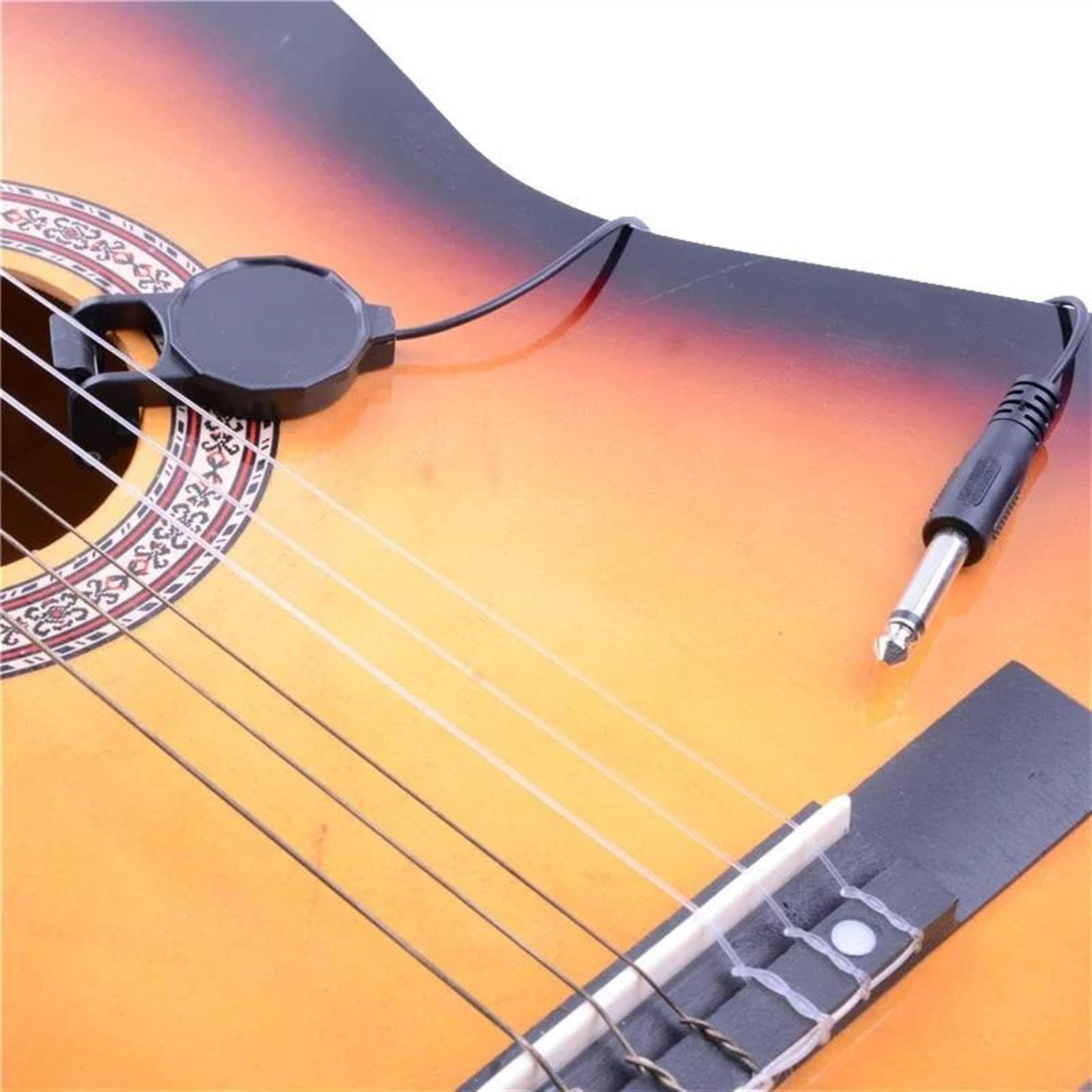 10 Pezzi Clip-on Chitarra Acustica Classica Violino Pickup Buca Con Spina Da 6,35 Mm Pickup Standard Pezzi di ricambio per pickup per chitarra acustica